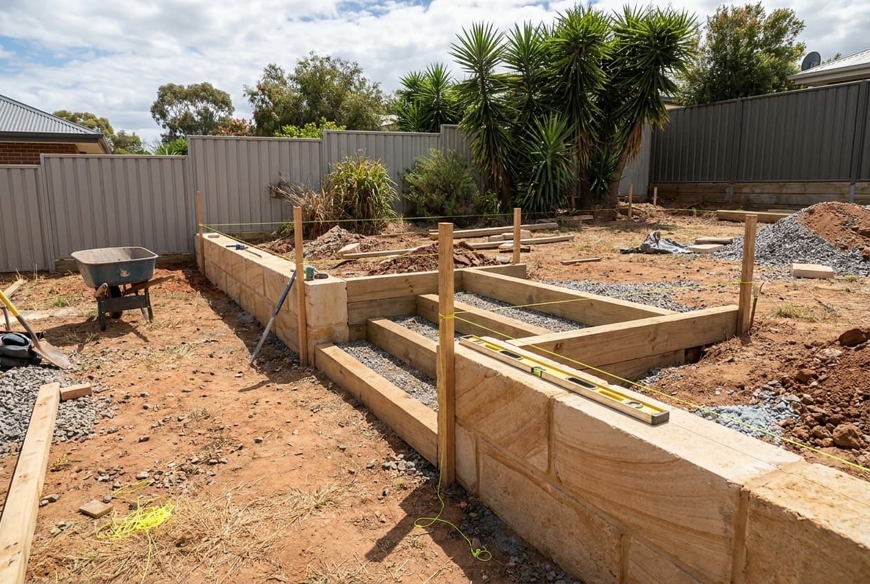 Terraced backyard — Merewether